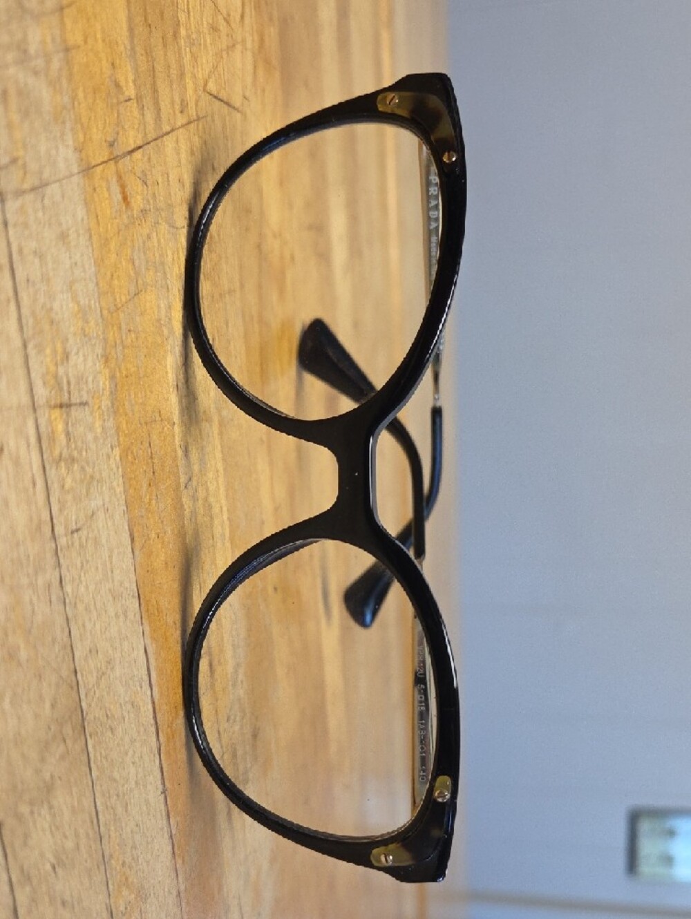 Prada Black Round Optical Glasses - Picture 2 of 7